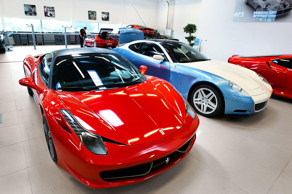 Referanse fra bilverksted med verktøyskap fra Lista